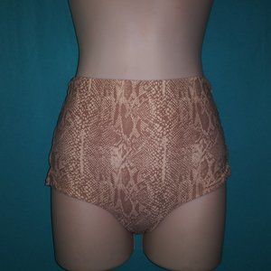 TORI PRAVER XS Napili Snakeskin High Waist Bikini